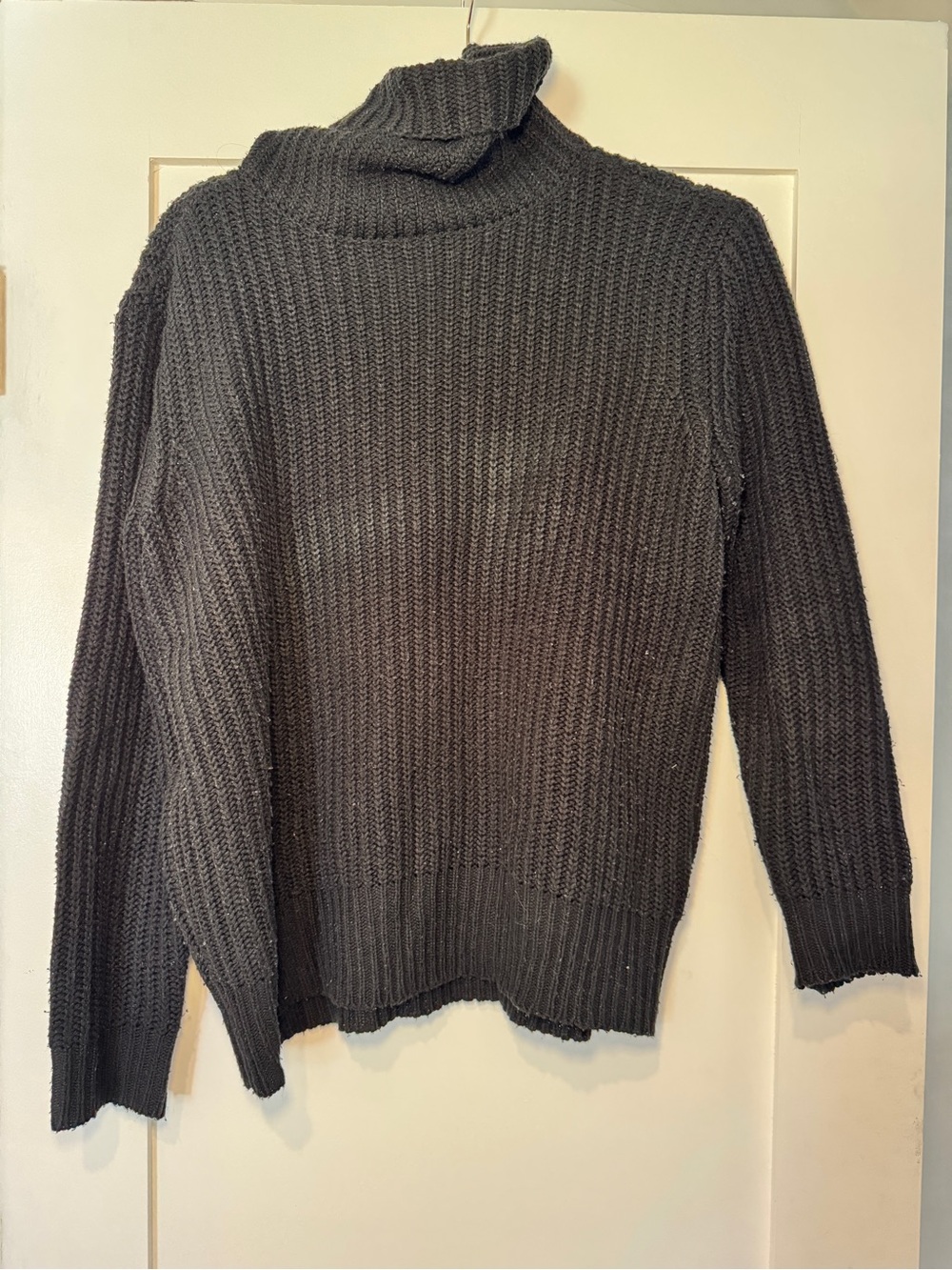 Pink Republic Black Chunky Turtleneck Sweater